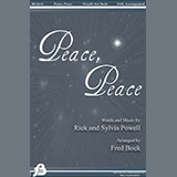 Download or print Rick & Sylvia Powell Peace, Peace (arr. Fred Bock) Sheet Music Printable PDF 4-page score for Christmas / arranged 2-Part Choir SKU: 1444793