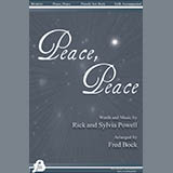 Download or print Rick and Sylvia Powell Peace, Peace (arr. Fred Bock) Sheet Music Printable PDF 6-page score for Christmas / arranged SAB Choir SKU: 430961