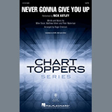 Download or print Rick Astley Never Gonna Give You Up (arr. Roger Emerson) Sheet Music Printable PDF 14-page score for Pop / arranged SAB Choir SKU: 1314196