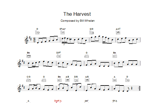 Bill Whelan The Harvest (from Riverdance) sheet music notes and chords - Download Printable PDF and start playing in minutes.