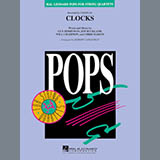 Download or print Robert Longfield Clocks - Cello Sheet Music Printable PDF 2-page score for Pop / arranged String Quartet SKU: 368572