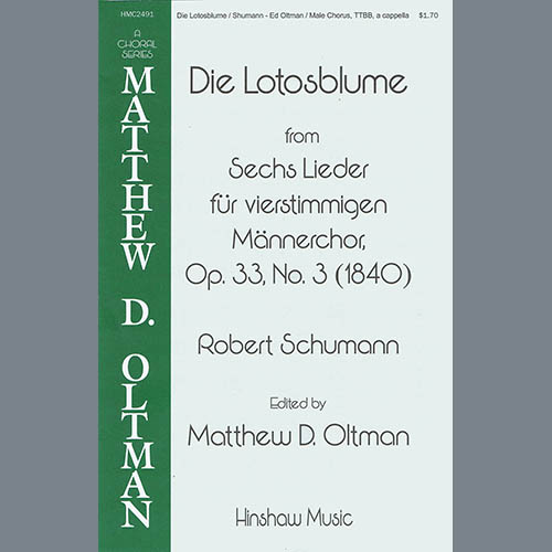 Robert Schumann Die Lotosblume (Ed. Matthew D. Oltman) Profile Image