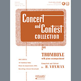 Download or print Robert Clérisse Theme De Concours Sheet Music Printable PDF 5-page score for Classical / arranged Trombone and Piano SKU: 479063