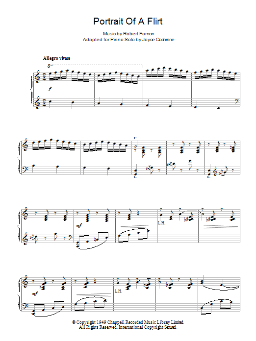 Learn to play Robert Farnon Portrait Of A Flirt sheet music for Piano Solo in minutes. Robert Farnon Portrait Of A Flirt sheet music notes and chords