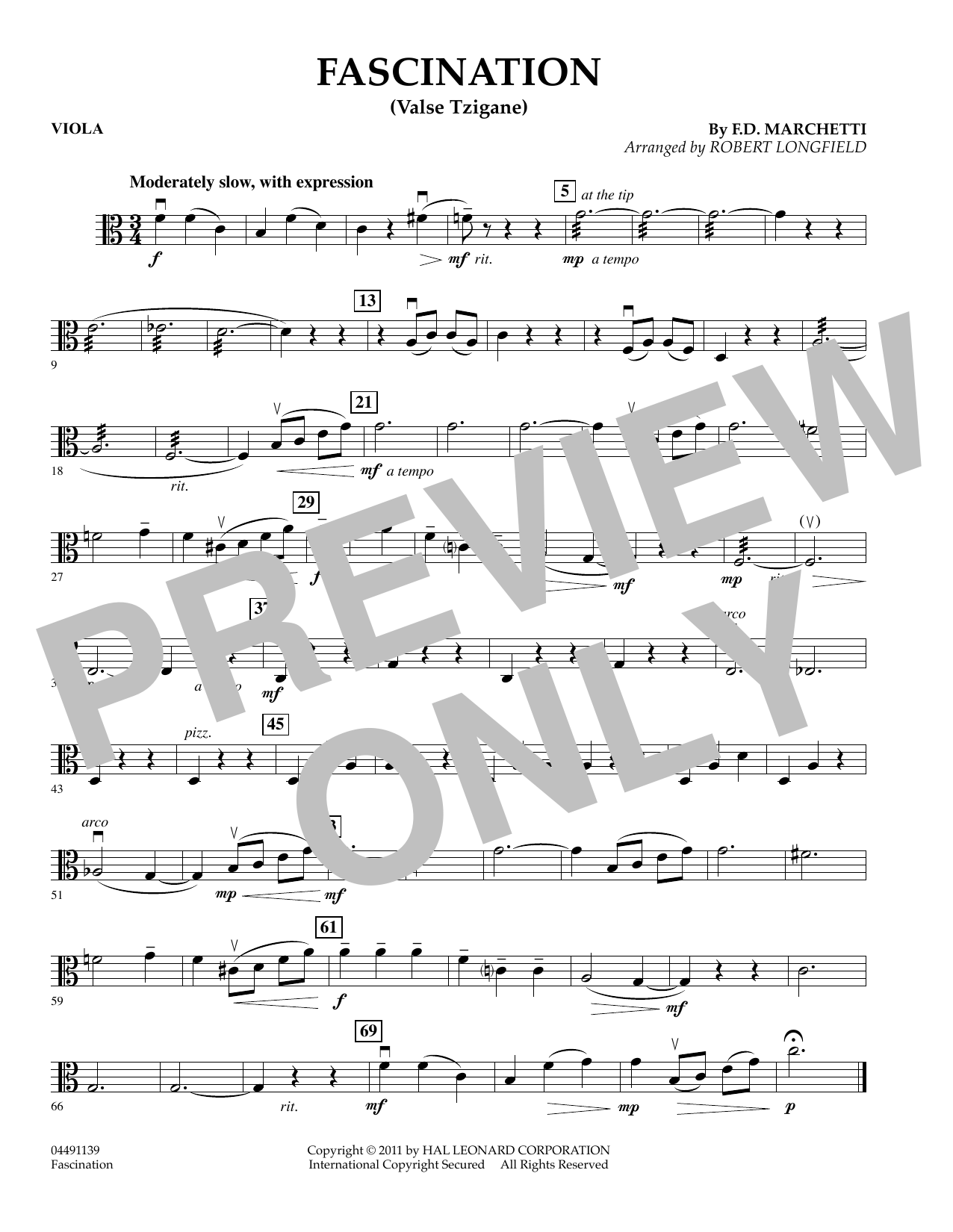 Learn to play Robert Longfield Fascination (Valse Tzigane) - Viola sheet music for String Quartet in minutes. Price: 7.8900$ Robert Longfield Fascination (Valse Tzigane) - Viola sheet music notes and chords arranged for String Quartet