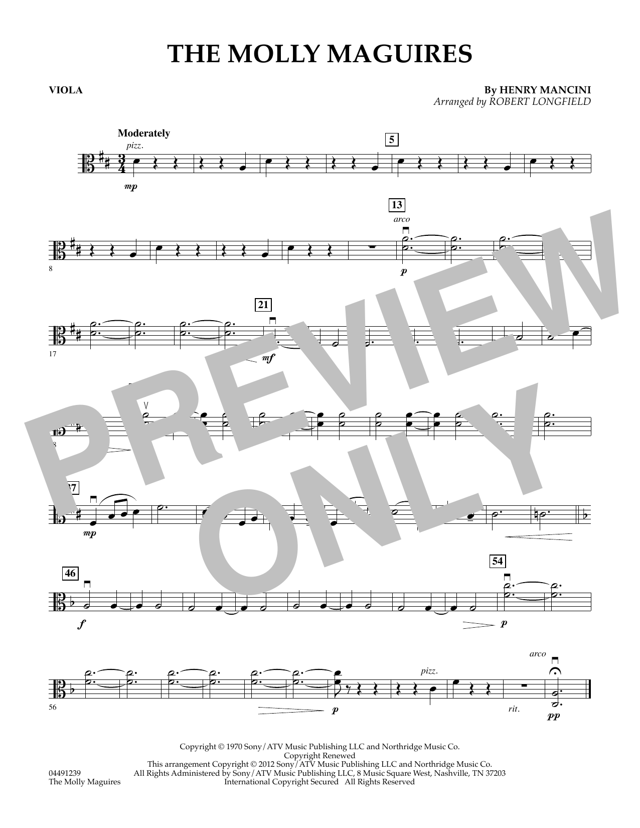 Learn to play Robert Longfield The Molly Maguires - Viola sheet music for String Quartet in minutes. Price: 7.8900$ Robert Longfield The Molly Maguires - Viola sheet music notes and chords arranged for String Quartet