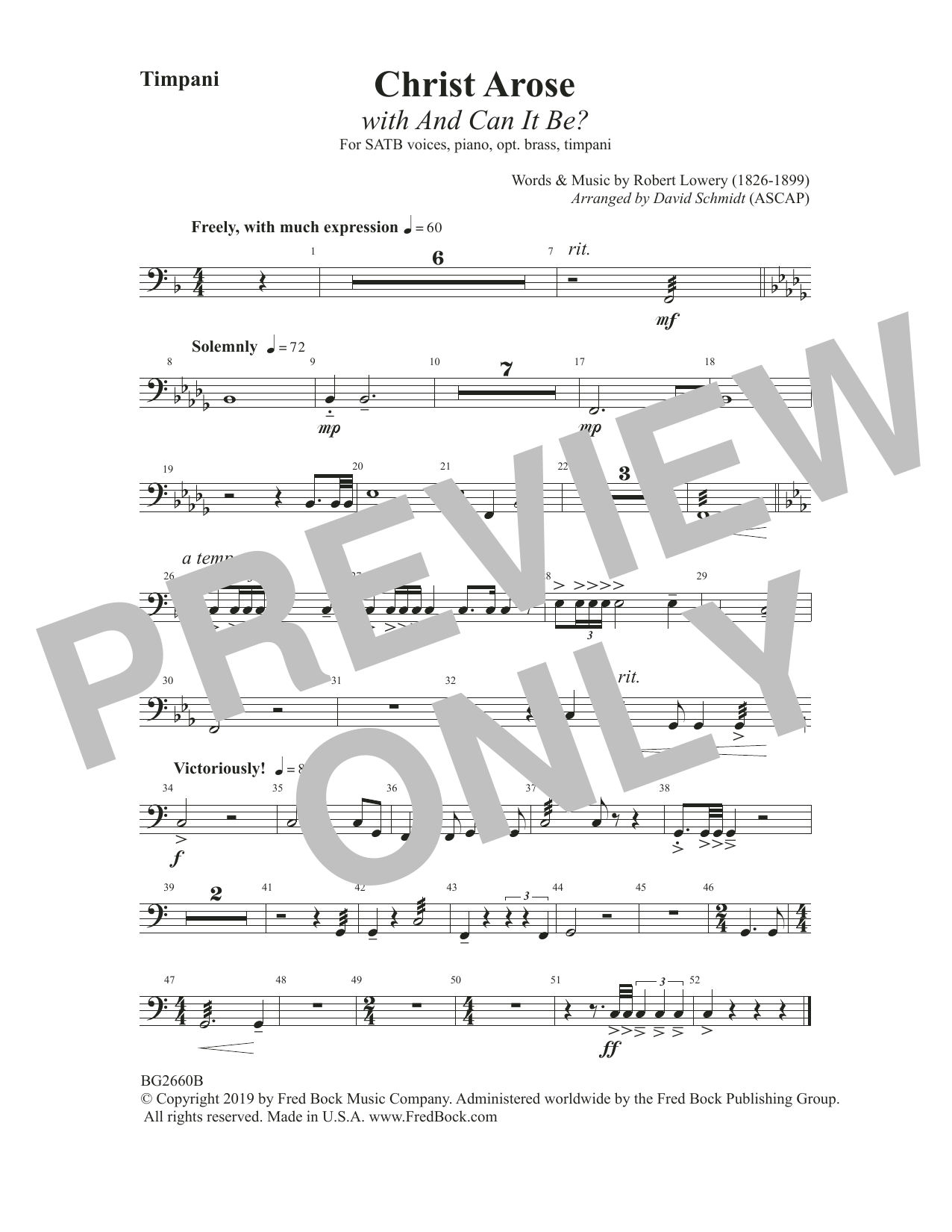Learn to play Robert Lowry Christ Arose (with And Can It Be?) (arr. David Schmidt) - Timpani sheet music for Choir Instrumental Pak in minutes. Price: 6.9900$ Robert Lowry Christ Arose (with And Can It Be?) (arr. David Schmidt) - Timpani sheet music notes and chords arranged for Choir Instrumental Pak