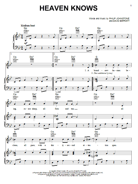 Robert Plant Heaven Knows sheet music notes and chords. Download Printable PDF.