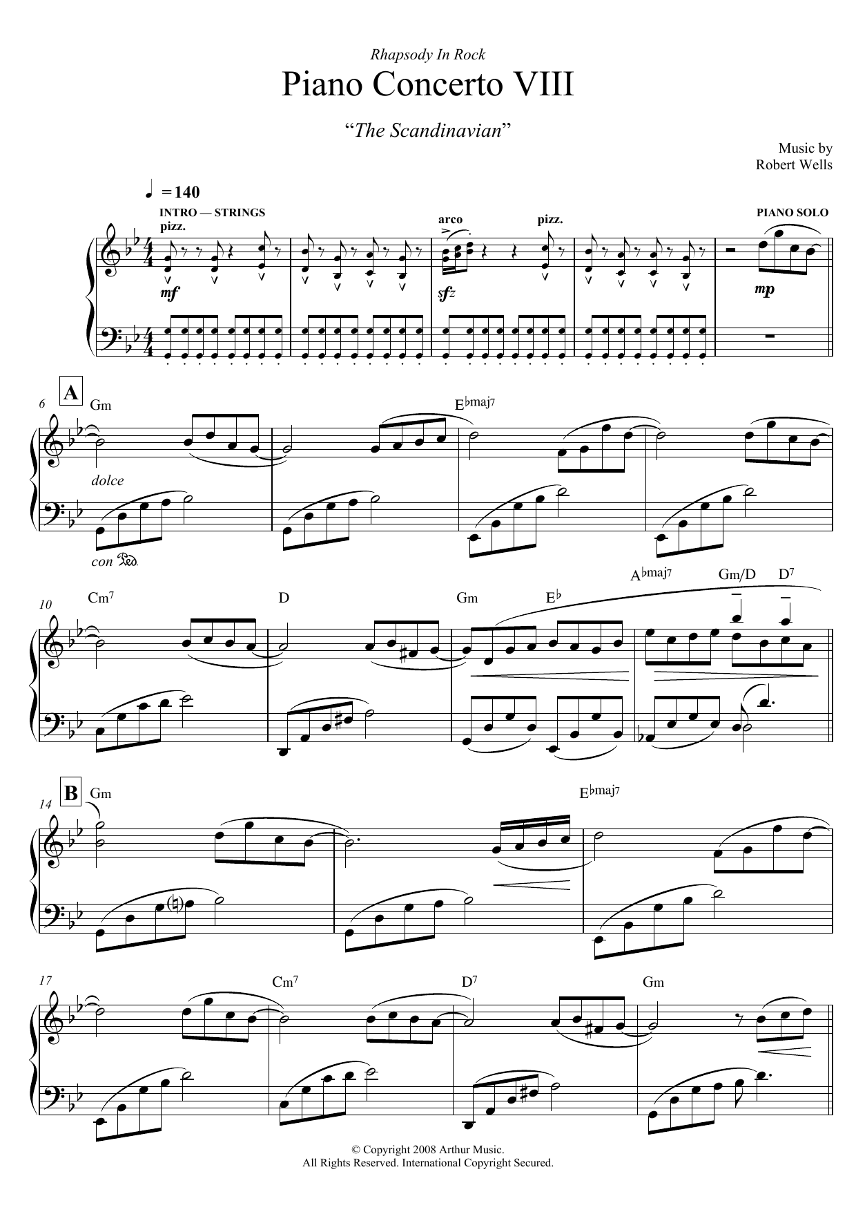 Learn to play Robert Wells Piano Concerto: VIII. The Scandinavian sheet music for Piano Solo in minutes. Robert Wells Piano Concerto: VIII. The Scandinavian sheet music notes and chords
