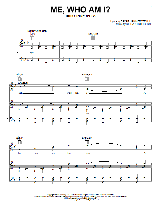 Learn to play Rodgers & Hammerstein Me, Who Am I? sheet music for Piano, Vocal & Guitar (Right-Hand Melody) in minutes. Rodgers & Hammerstein Me, Who Am I? sheet music notes and chords. Download Printable PDF.