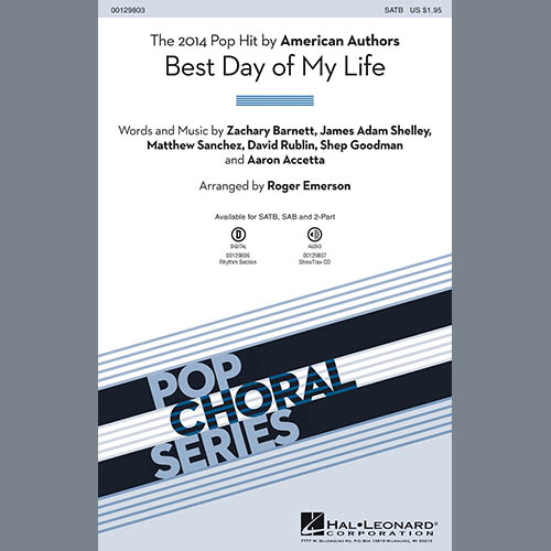 American Authors Best Day Of My Life (arr. Roger Emerson) Profile Image