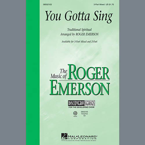 Roger Emerson You Gotta Sing Profile Image