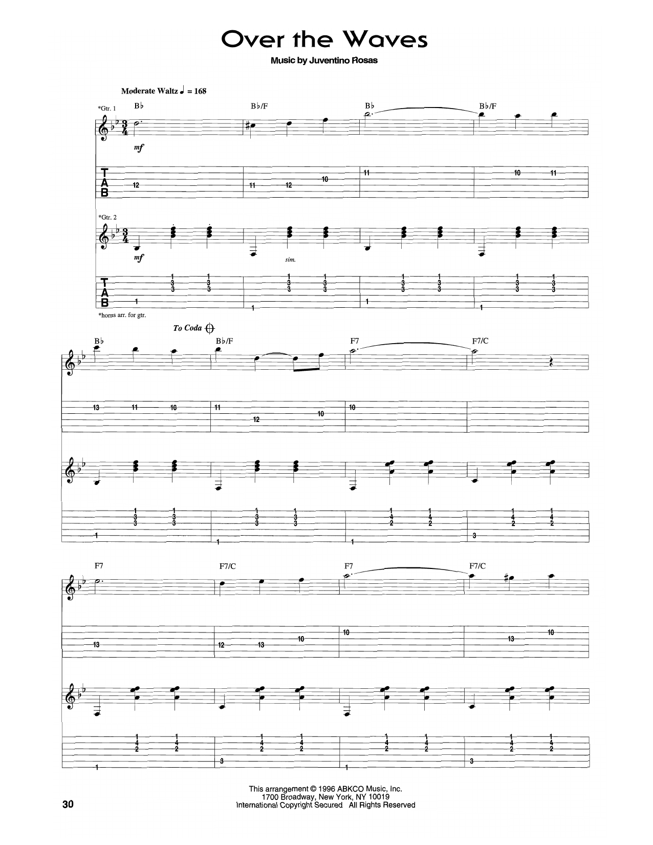 Rolling Stones Over The Waves sheet music notes and chords. Download Printable PDF.