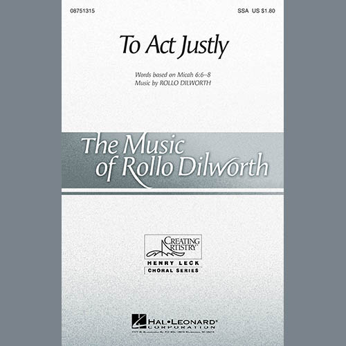 Rollo Dilworth Download Printable PDF Score Easily Download Rollo Dilworth Printable PDF piano music notes, guitar tabs for SSA Choir. Transpose or transcribe this score in no time - Learn how to play song progression.