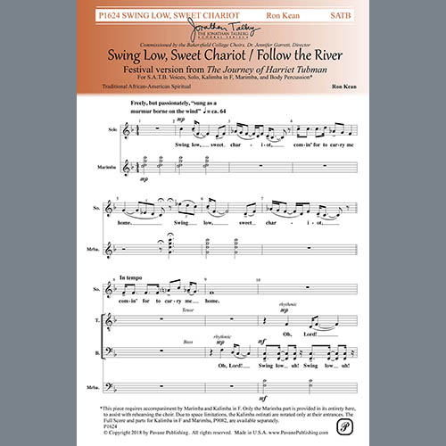 Easily Download Ron Kean Printable PDF piano music notes, guitar tabs for SATB Choir. Transpose or transcribe this score in no time - Learn how to play song progression.