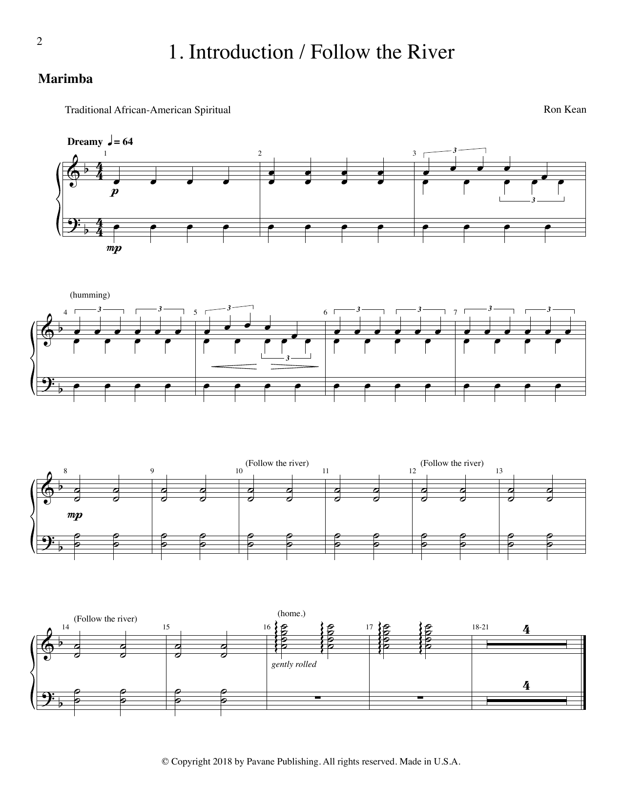 Learn to play Ron Kean The Journey of Harriet Tubman (for SATB) - Marimba sheet music for Choir Instrumental Pak in minutes. Price: 16.9700$ Ron Kean The Journey of Harriet Tubman (for SATB) - Marimba sheet music notes and chords arranged for Choir Instrumental Pak