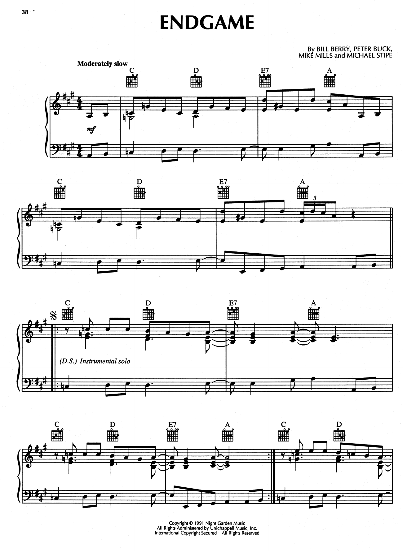 Chord: End Game - tab, song lyric, sheet, guitar, ukulele