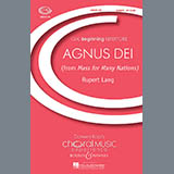 Download or print Rupert Lang Agnus Dei Sheet Music Printable PDF 4-page score for Concert / arranged Unison Choir SKU: 70894