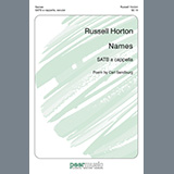 Download or print Russell Horton Names Sheet Music Printable PDF 5-page score for Concert / arranged SATB Choir SKU: 513132