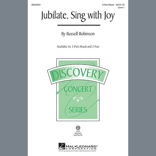 Easily Download Russell Robinson Printable PDF piano music notes, guitar tabs for 2-Part Choir. Transpose or transcribe this score in no time - Learn how to play song progression.