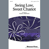 Download or print Russell Robinson Swing Low, Sweet Chariot Sheet Music Printable PDF 6-page score for Spiritual / arranged SATB Choir SKU: 97833
