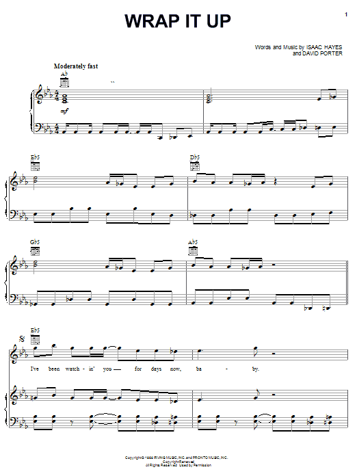 Learn to play Sam & Dave Wrap It Up sheet music for Piano, Vocal & Guitar (Right-Hand Melody) in minutes. Sam & Dave Wrap It Up sheet music notes and chords