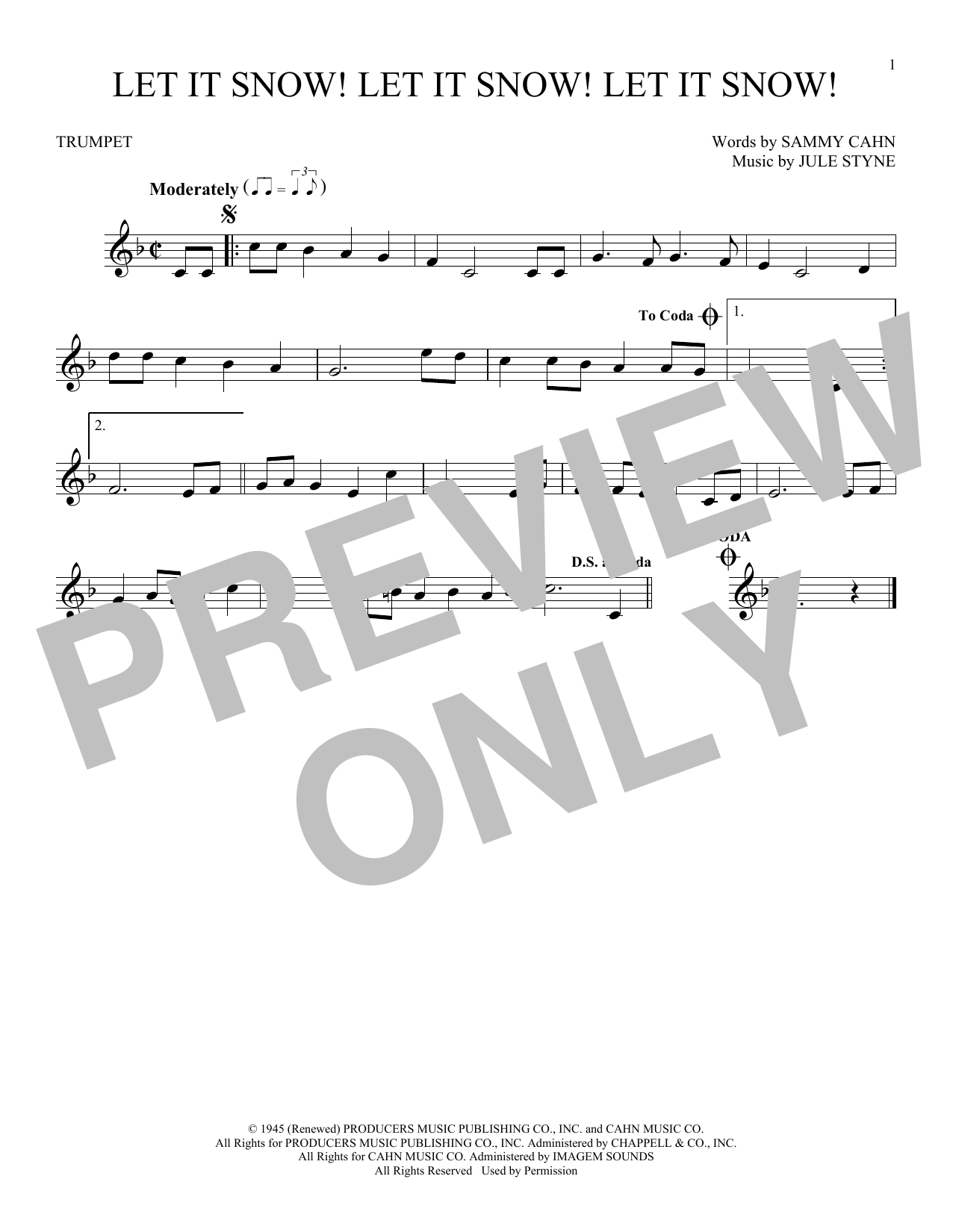 Download Let It Snow Flute Sheet Music PNG