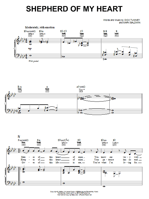 Sandi Patty Shepherd Of My Heart sheet music notes and chords. Download Printable PDF.