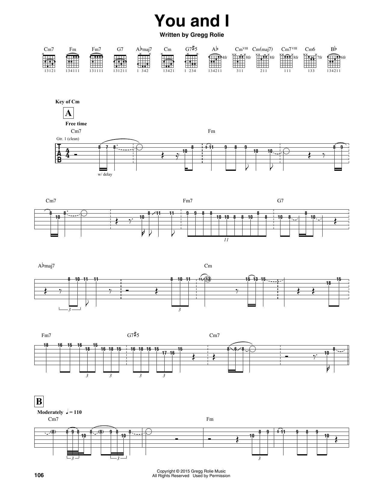 Santana You And I sheet music notes and chords. Download Printable PDF.