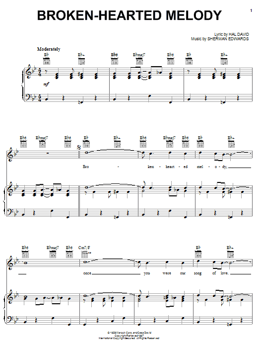 Sarah Vaughan Broken-Hearted Melody sheet music notes and chords. Download Printable PDF.