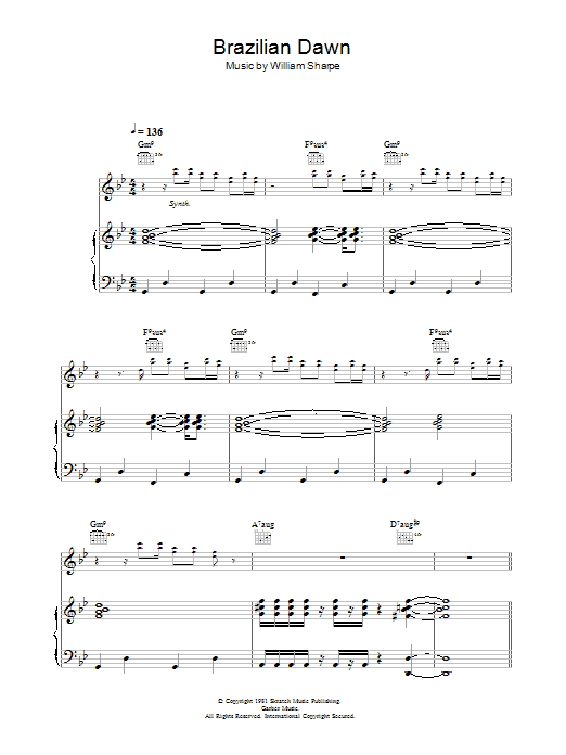 Shakatak Brazilian Dawn sheet music notes and chords. Download Printable PDF.