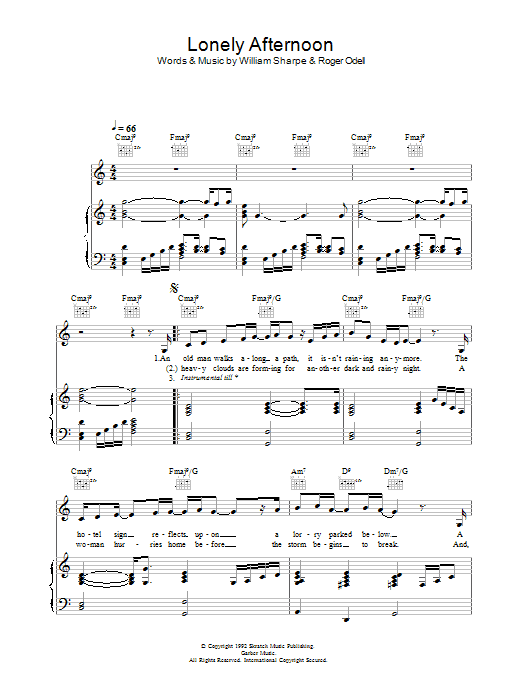 Shakatak Lonely Afternoon sheet music notes and chords. Download Printable PDF.
