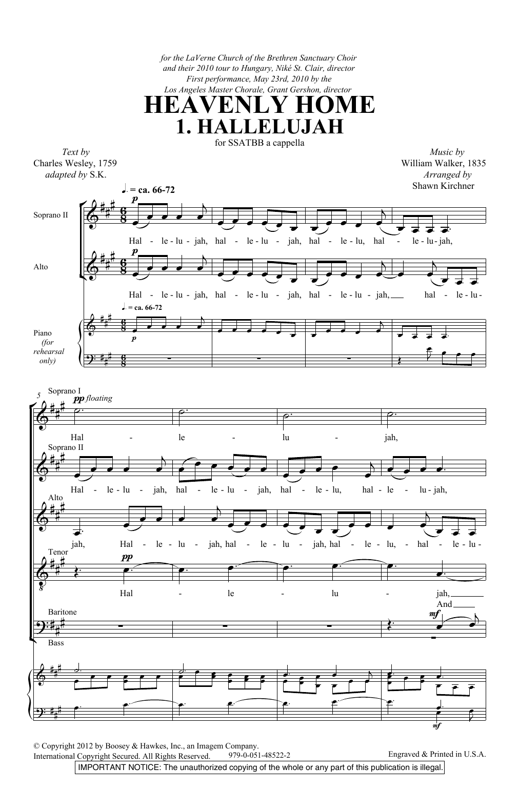 Shawn Kirchner Heavenly Home sheet music notes and chords. Download Printable PDF.