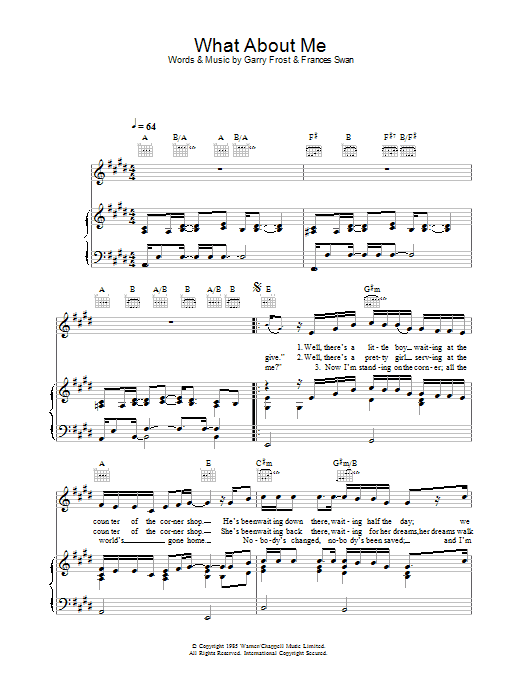 Shayne Ward What About Me Sheet Music Pdf Notes Chords Pop Score Piano Vocal Guitar Right Hand Melody Download Printable Sku 39032
