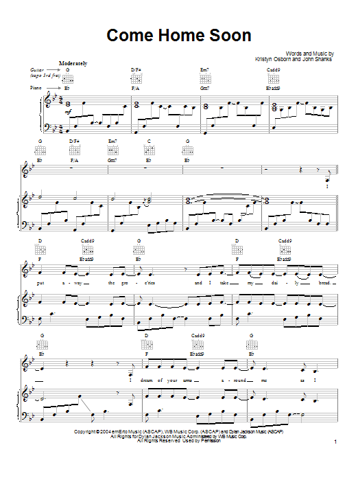 Shedaisy Sheet Music to download and print