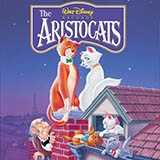 Download or print Sherman Brothers The Aristocats Sheet Music Printable PDF 4-page score for Children / arranged Piano, Vocal & Guitar Chords (Right-Hand Melody) SKU: 16326