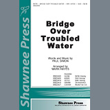 Download or print Simon & Garfunkel Bridge Over Troubled Water (arr. Mark Hayes) Sheet Music Printable PDF 14-page score for Folk / arranged SATB Choir SKU: 478555