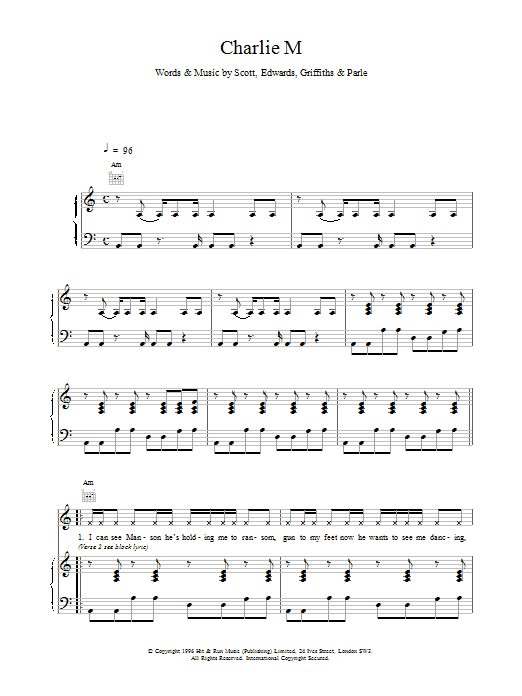 Space Charlie M sheet music notes and chords. Download Printable PDF.