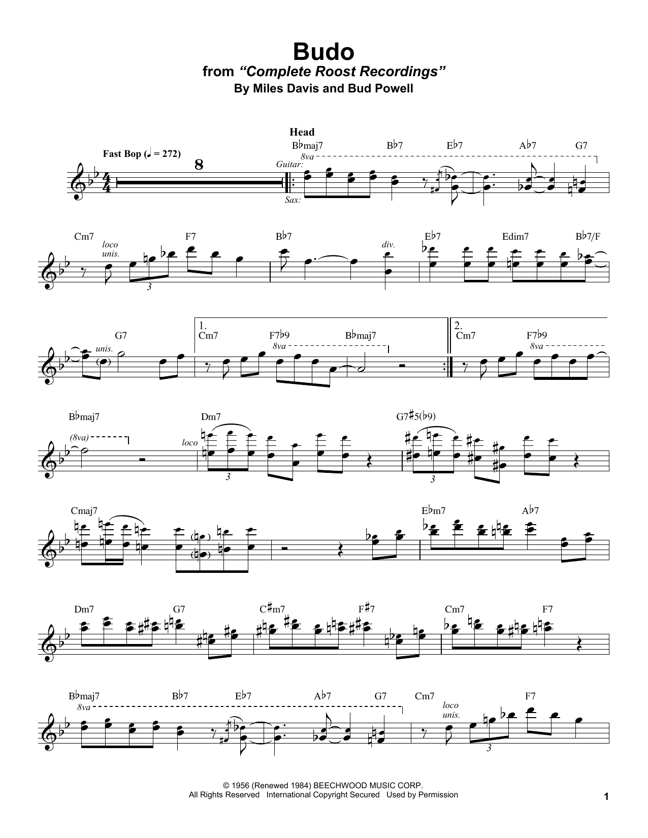 Stan Getz Budo sheet music notes and chords. Download Printable PDF.