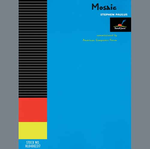 Stephen Paulus Mosaic - Bb Bass Clarinet Profile Image
