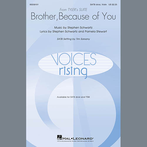 Stephen Schwartz Brother, Because Of You (from Tyler's Suite) (Arr. Sarsony) Profile Image