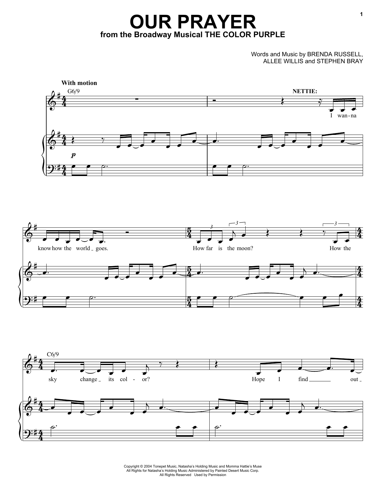 Stephen Bray Our Prayer sheet music notes and chords. Download Printable PDF.