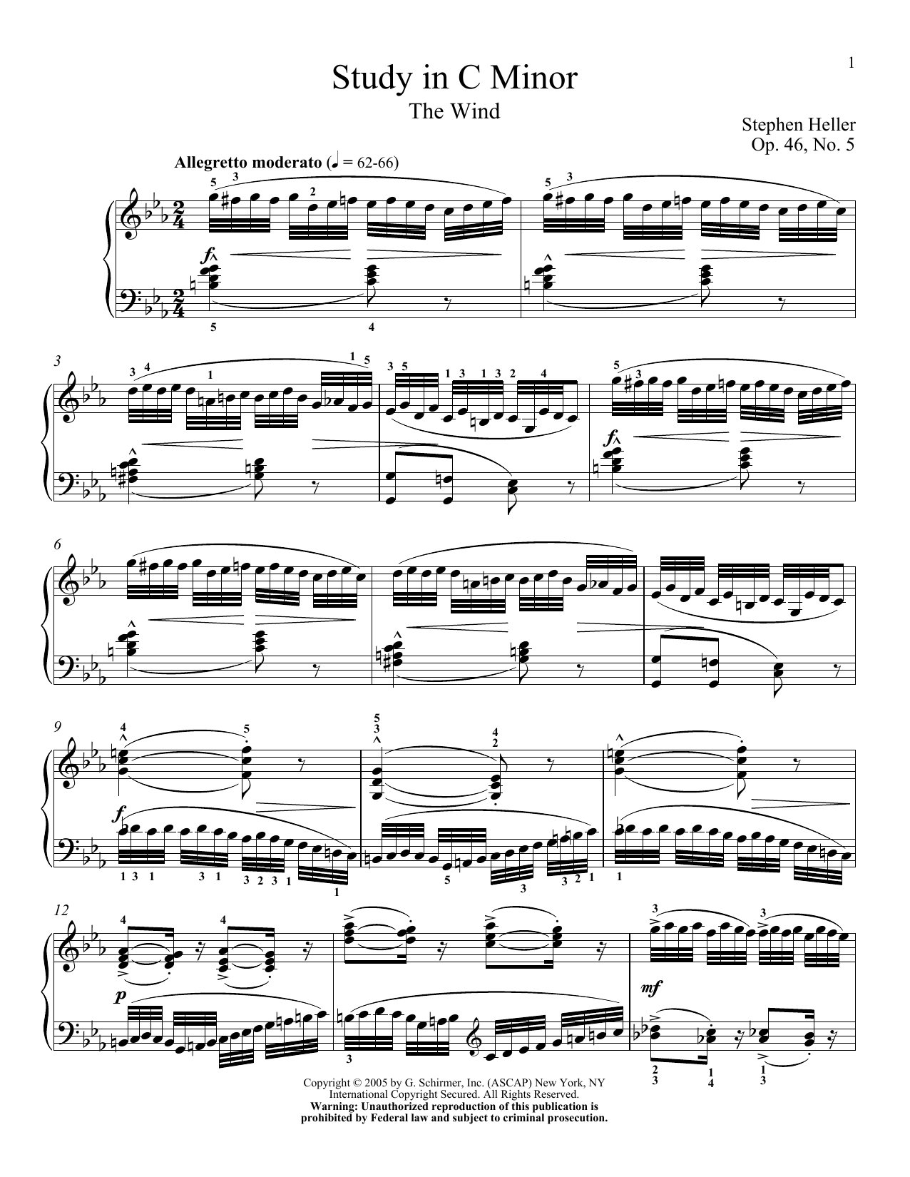 Learn to play Stephen Heller Study In C Minor, Op. 47, No. 20 sheet music for Piano Solo in minutes. Stephen Heller Study In C Minor, Op. 47, No. 20 sheet music notes and chords. Download Printable PDF.