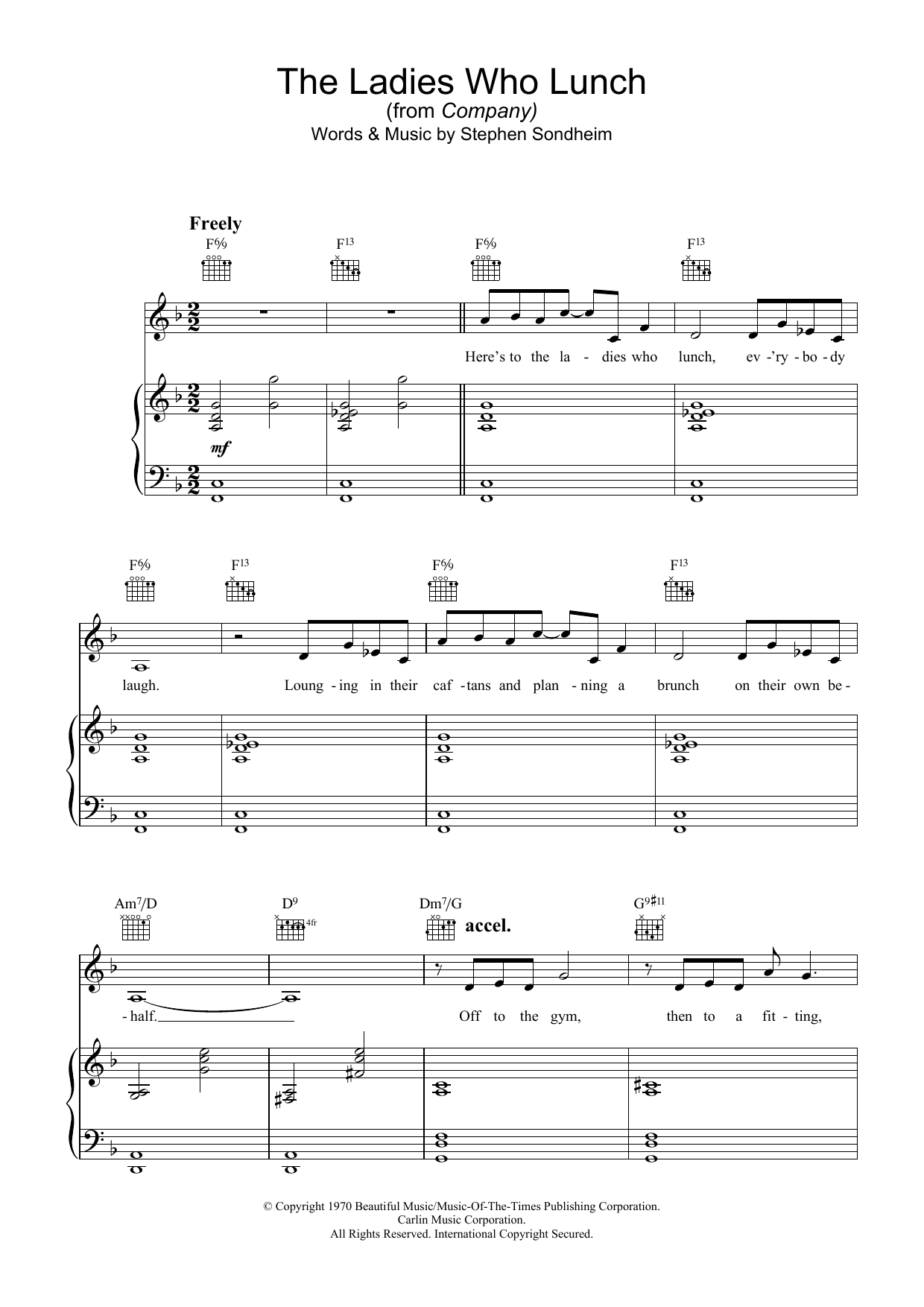 Stephen Sondheim The Ladies Who Lunch From Company Sheet Music Pdf Notes Chords Broadway Score Piano Vocal Guitar Download Printable Sku 27505 Will take on sondheim, stritch and the ladies who lunch in a 2019 episode parodying d.a. stephen sondheim the ladies who lunch from company sheet music notes chords download printable piano vocal guitar pdf score sku 27505