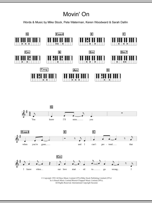 Steps Movin' On sheet music notes and chords. Download Printable PDF.