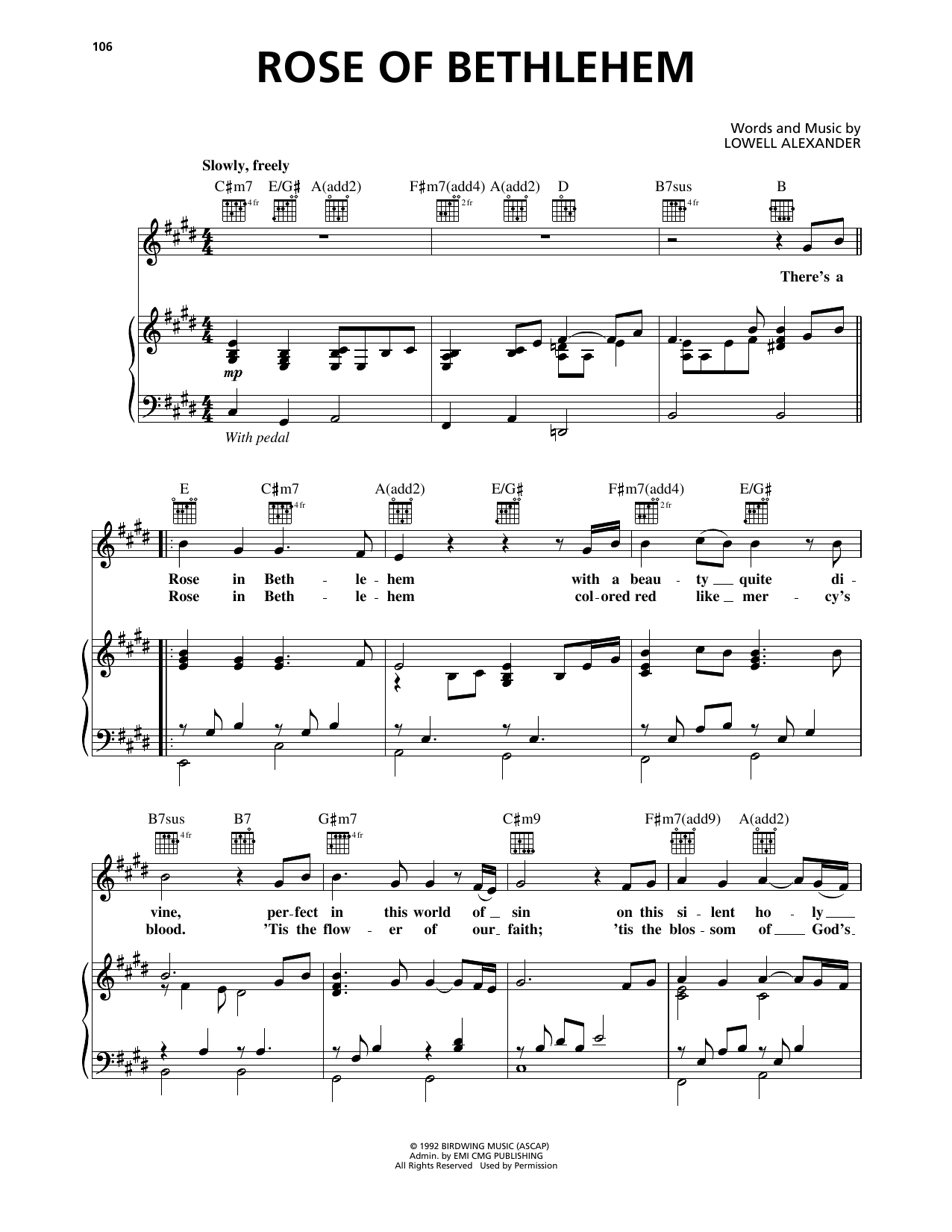 Steve Green Rose Of Bethlehem sheet music notes and chords. Download Printable PDF.