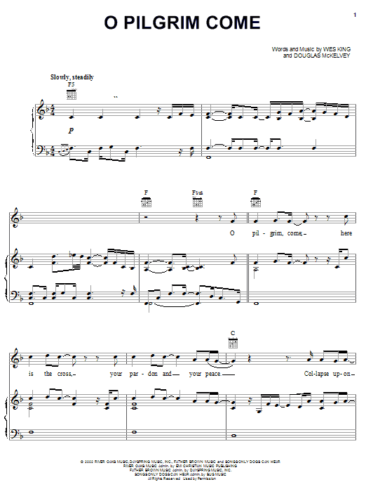 Learn to play Steve Green O Pilgrim Come sheet music for Piano, Vocal & Guitar (Right-Hand Melody) in minutes. Steve Green O Pilgrim Come sheet music notes and chords. Download Printable PDF.