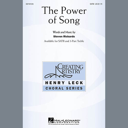 Steve Rickards Download Printable PDF Score Easily Download Steve Rickards Printable PDF piano music notes, guitar tabs for 3-Part Treble Choir. Transpose or transcribe this score in no time - Learn how to play song progression.