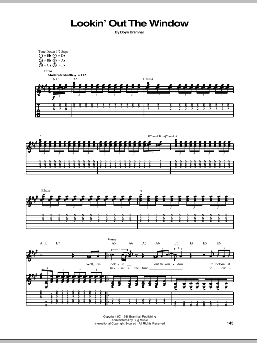 Learn to play Stevie Ray Vaughan Lookin' Out The Window sheet music for Guitar Tab in minutes. Price: 7.8900$ Stevie Ray Vaughan Lookin' Out The Window sheet music notes and chords arranged for Guitar Tab