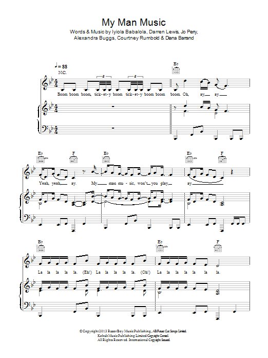 Stooshe My Man Music sheet music notes and chords. Download Printable PDF.